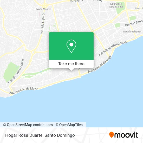 Mapa de Hogar Rosa Duarte