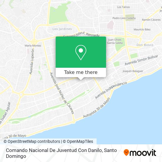 Comando Nacional De Juventud Con Danilo map