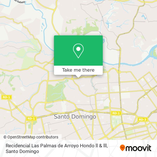 Recidencial Las Palmas de Arroyo Hondo ll & lll map