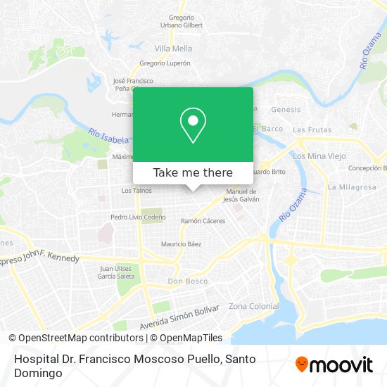 Hospital Dr. Francisco Moscoso Puello map