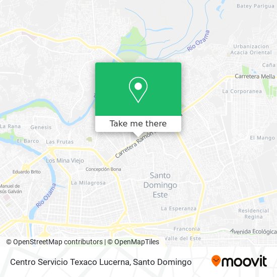 Centro Servicio Texaco Lucerna map
