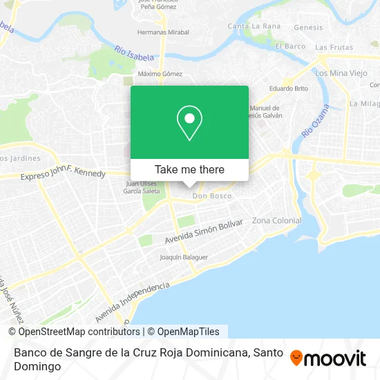 Banco de Sangre de la Cruz Roja Dominicana map