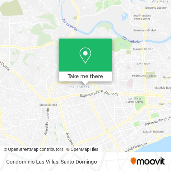 Condominio Las Villas map