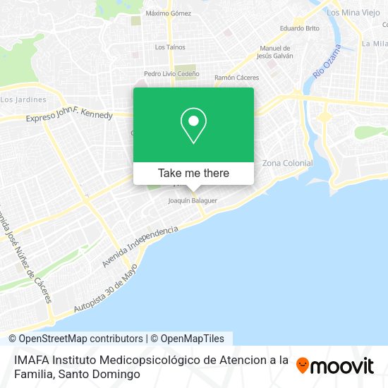 IMAFA Instituto Medicopsicológico de Atencion a la Familia map