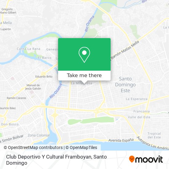 Club Deportivo Y Cultural Framboyan map