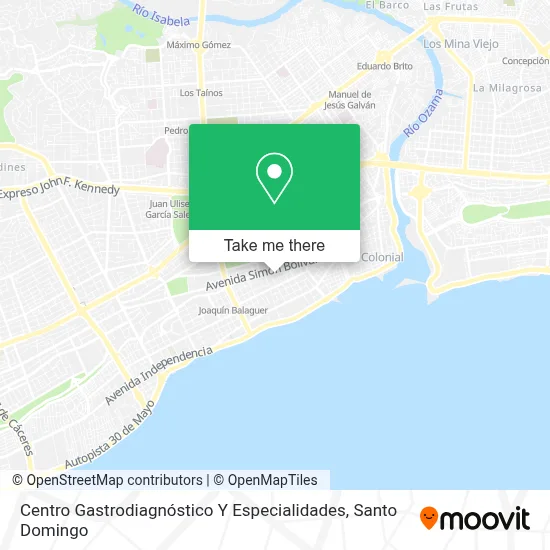 Mapa de Centro Gastrodiagnóstico Y Especialidades