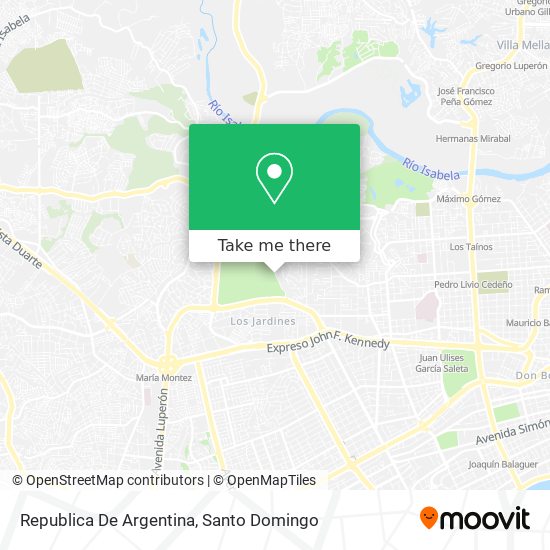 Republica De Argentina map