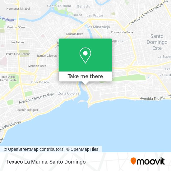 Texaco La Marina map