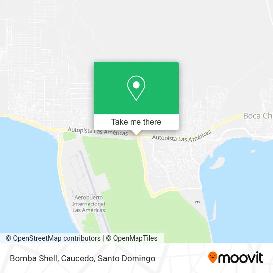 Bomba Shell, Caucedo map