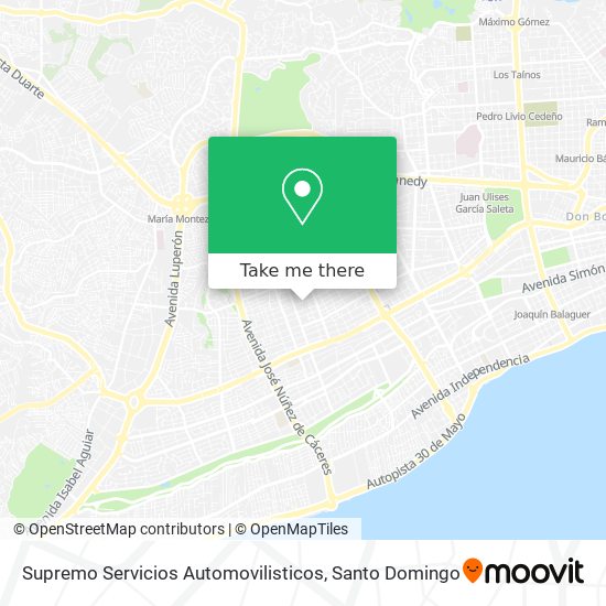 Mapa de Supremo Servicios Automovilisticos