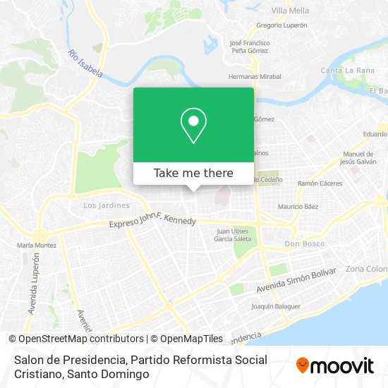 Salon de Presidencia, Partido Reformista Social Cristiano map