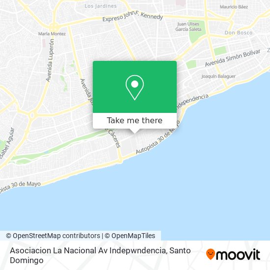 Asociacion La Nacional Av Indepwndencia map