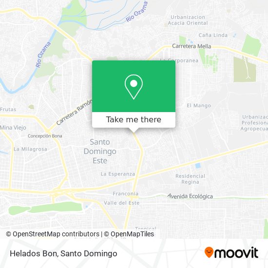 Helados Bon map