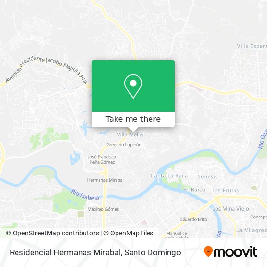 Mapa de Residencial Hermanas Mirabal