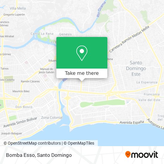 Bomba Esso map