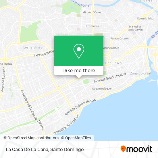 La Casa De La Caña map