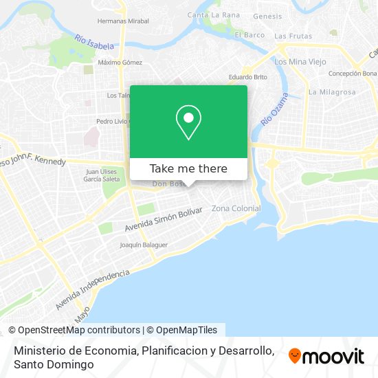 Ministerio de Economia, Planificacion y Desarrollo map