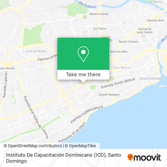 Mapa de Instituto De Capacitación Dominicano (ICD)