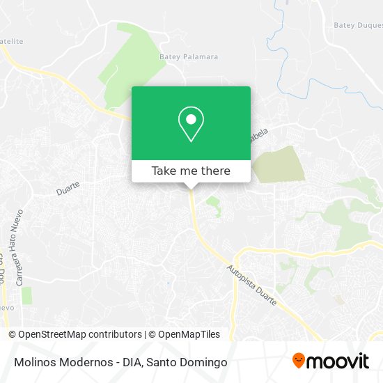 Molinos Modernos - DIA map