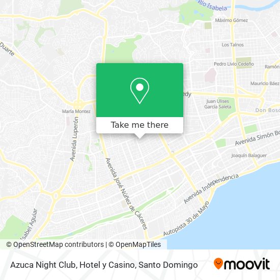 Mapa de Azuca Night Club, Hotel y Casino