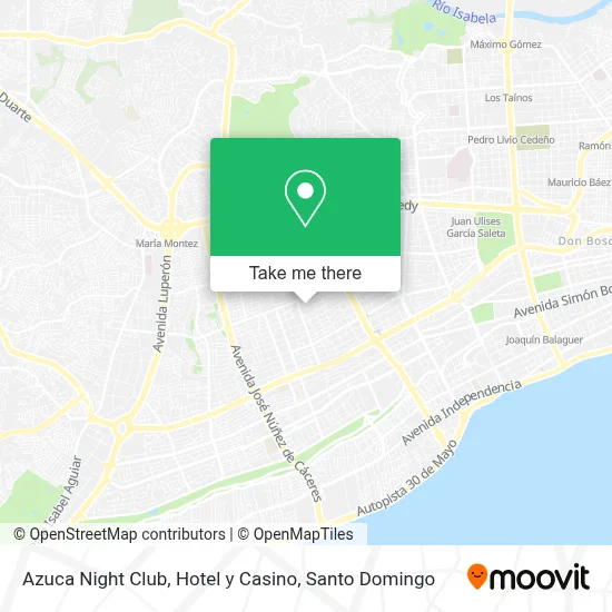 Azuca Night Club, Hotel y Casino map