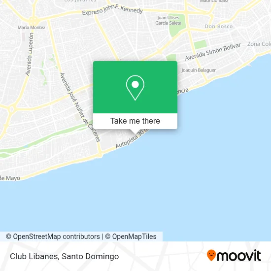 Mapa de Club Libanes