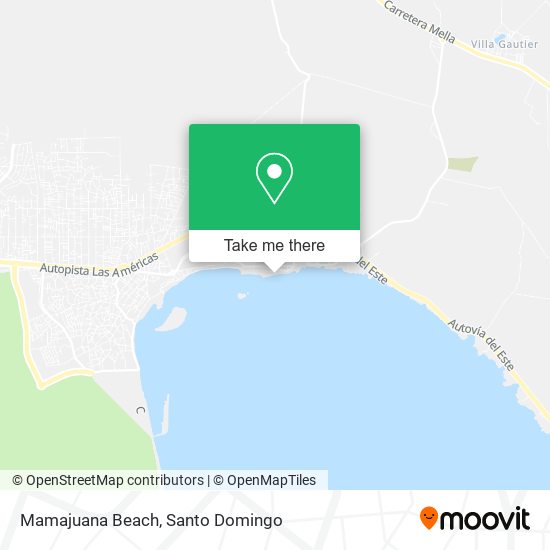 Mamajuana Beach map