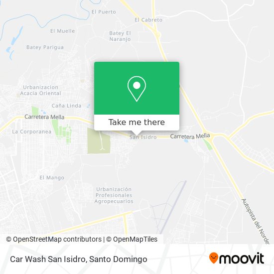 Car Wash San Isidro map