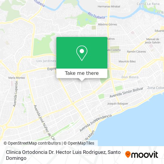 Mapa de Clinica Ortodoncia Dr. Hector Luis Rodriguez
