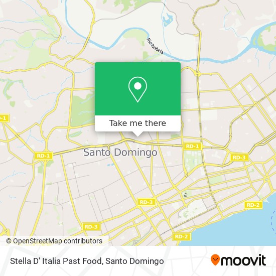 Stella D' Italia Past Food map