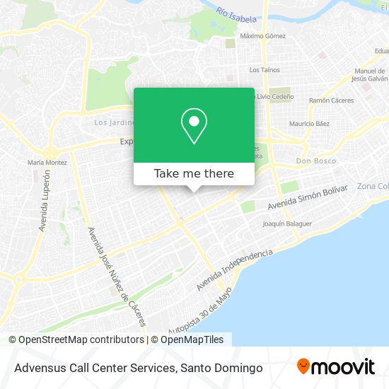 Advensus Call Center Services map