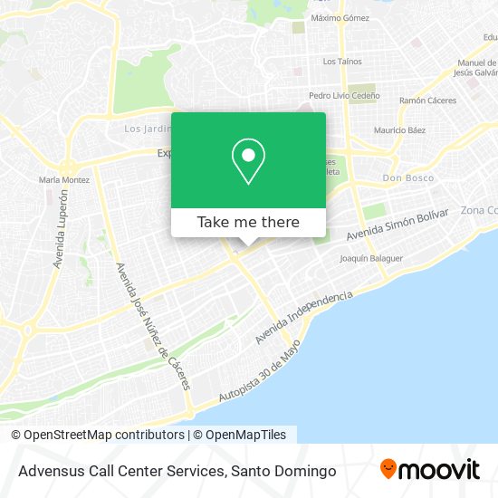 Advensus Call Center Services map