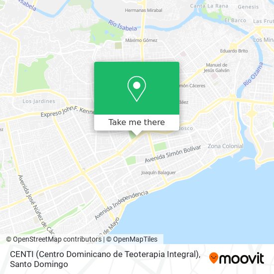 CENTI (Centro Dominicano de Teoterapia Integral) map