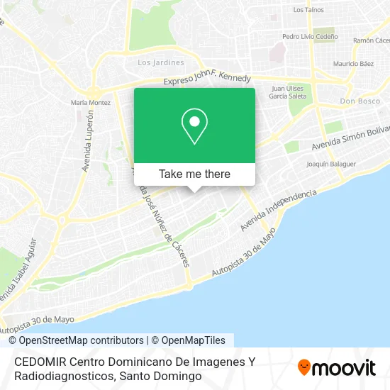 Mapa de CEDOMIR Centro Dominicano De Imagenes Y Radiodiagnosticos