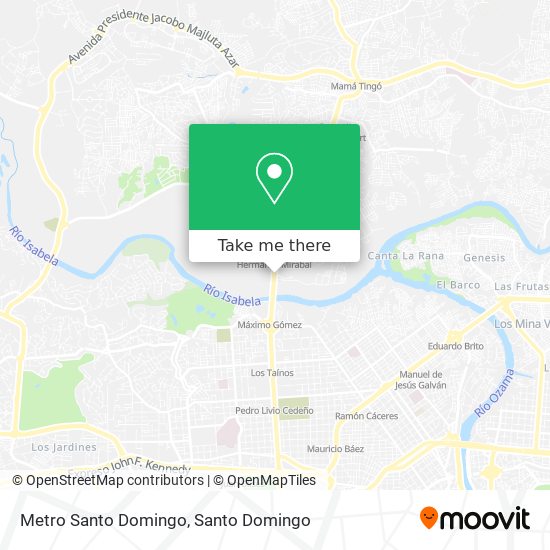 Metro Santo Domingo map