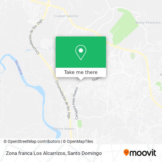 Zona franca Los Alcarrizos map