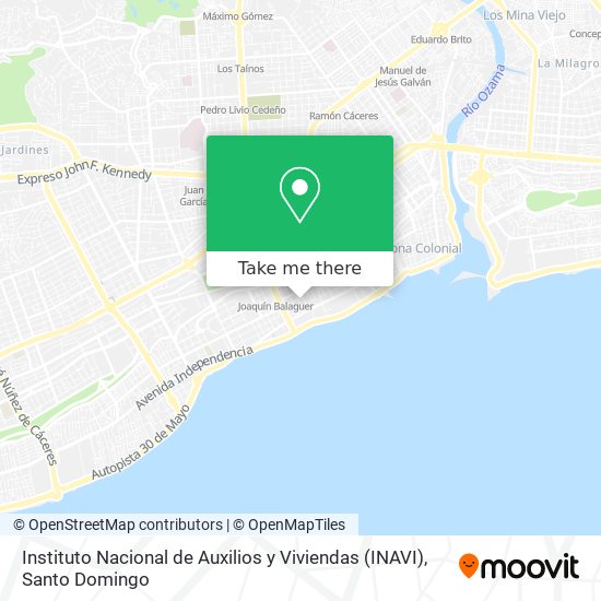 Instituto Nacional de Auxilios y Viviendas (INAVI) map