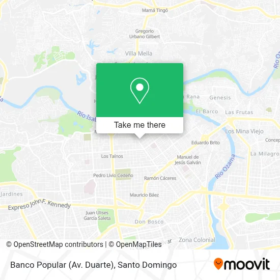 Banco Popular (Av. Duarte) map