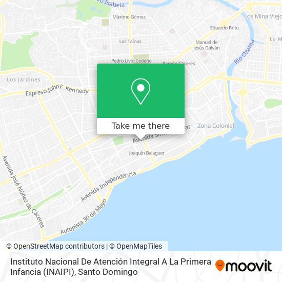 Instituto Nacional De Atención Integral A La Primera Infancia (INAIPI) map