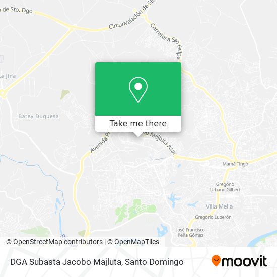 DGA Subasta Jacobo Majluta map