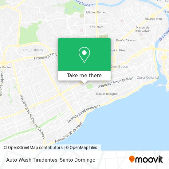 Auto Wash Tiradentes map