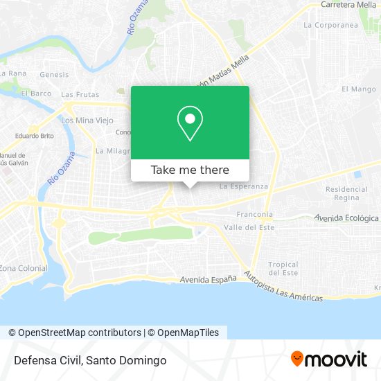 Defensa Civil map