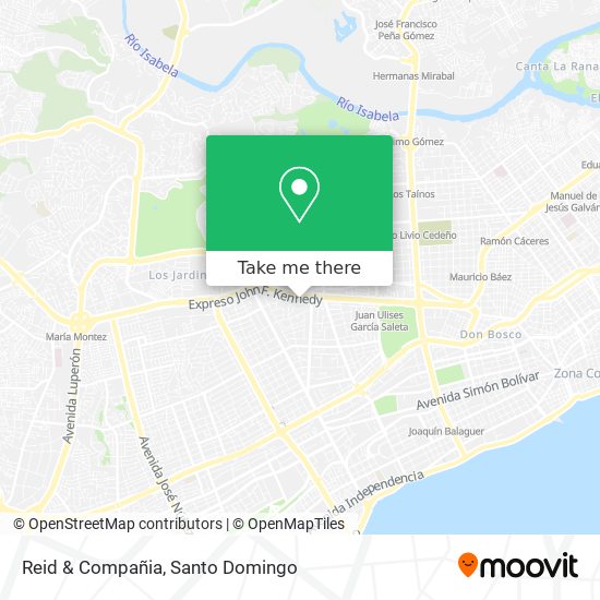 Reid & Compañia map