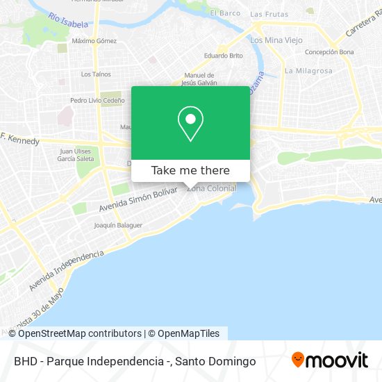 Mapa de BHD - Parque Independencia -