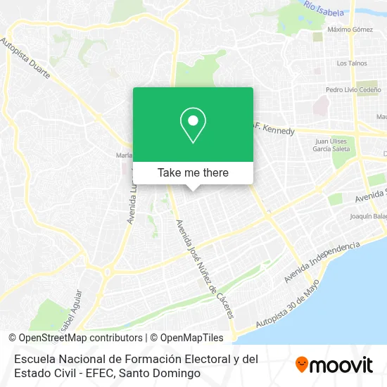 Escuela Nacional de Formación Electoral y del Estado Civil - EFEC map
