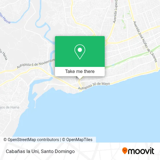 Mapa de Cabañas la Uni