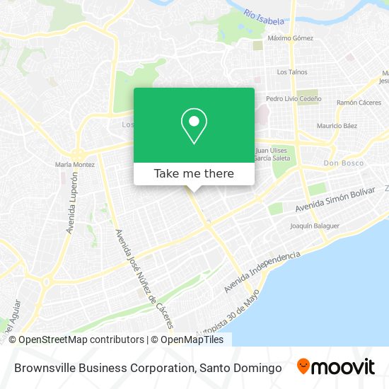 Mapa de Brownsville Business Corporation