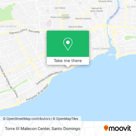 Torre III Malecon Center map