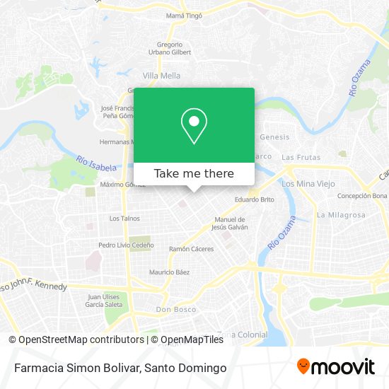 Farmacia Simon Bolivar map