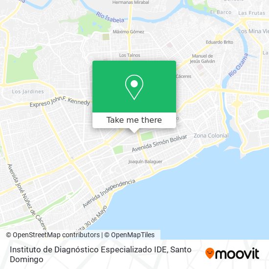 Mapa de Instituto de Diagnóstico Especializado IDE